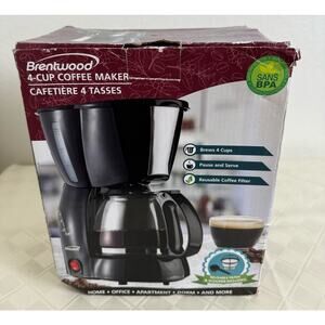 Brentwood 4-cup Coffee Maker
Item TS-213BK - Black Brand
Brand New